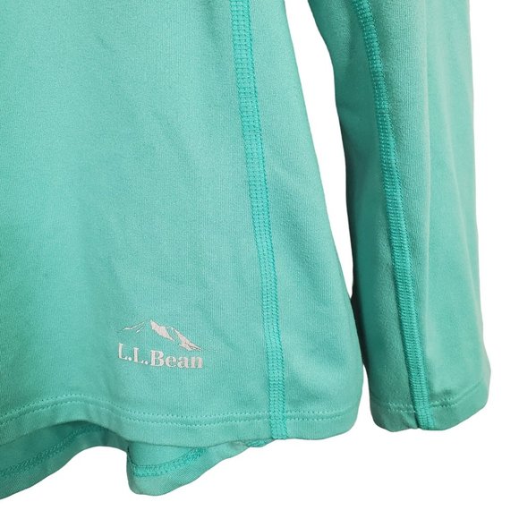 LL Bean Womens Size XL Shirt Activewear Stretch Mesh Breathable Vented Aqua - Picture 5 of 8